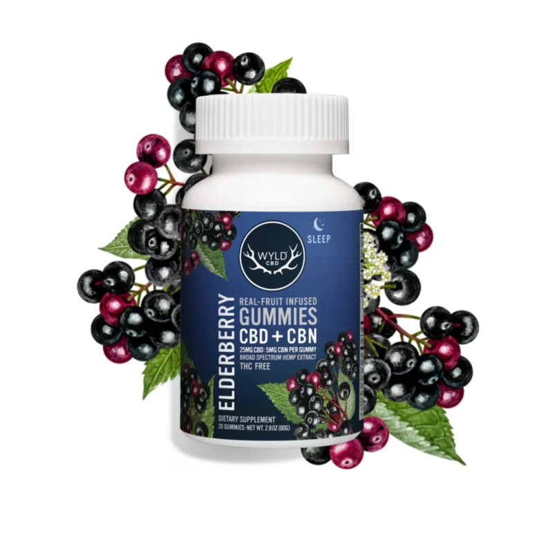Wyld Elderberry Gummies – Nighttime Relaxation with Natural Botanicals & Real Fruit Flavor